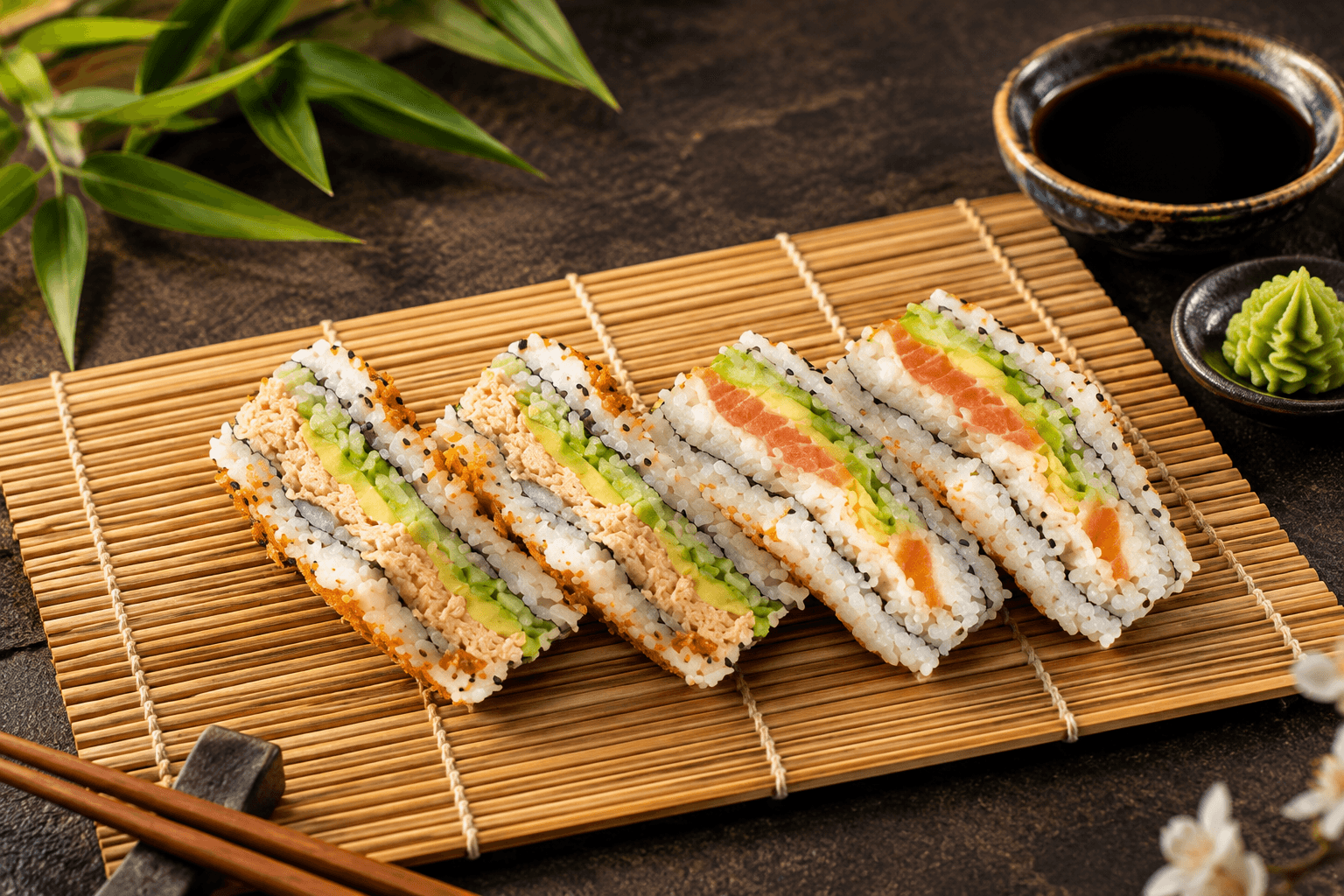 Mini rice sandwich box - 4 pieces