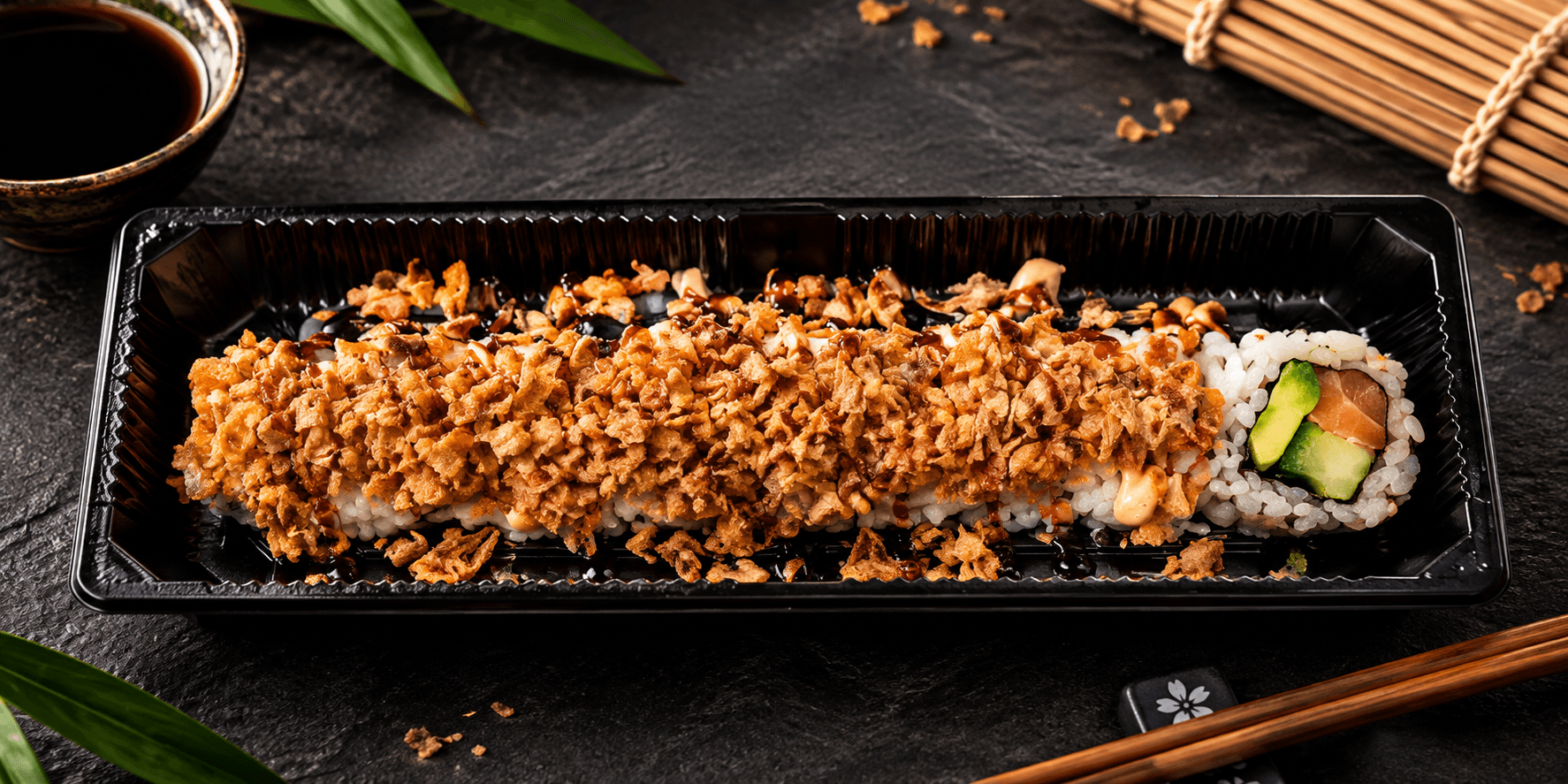 Salmon crunch - 8 pieces