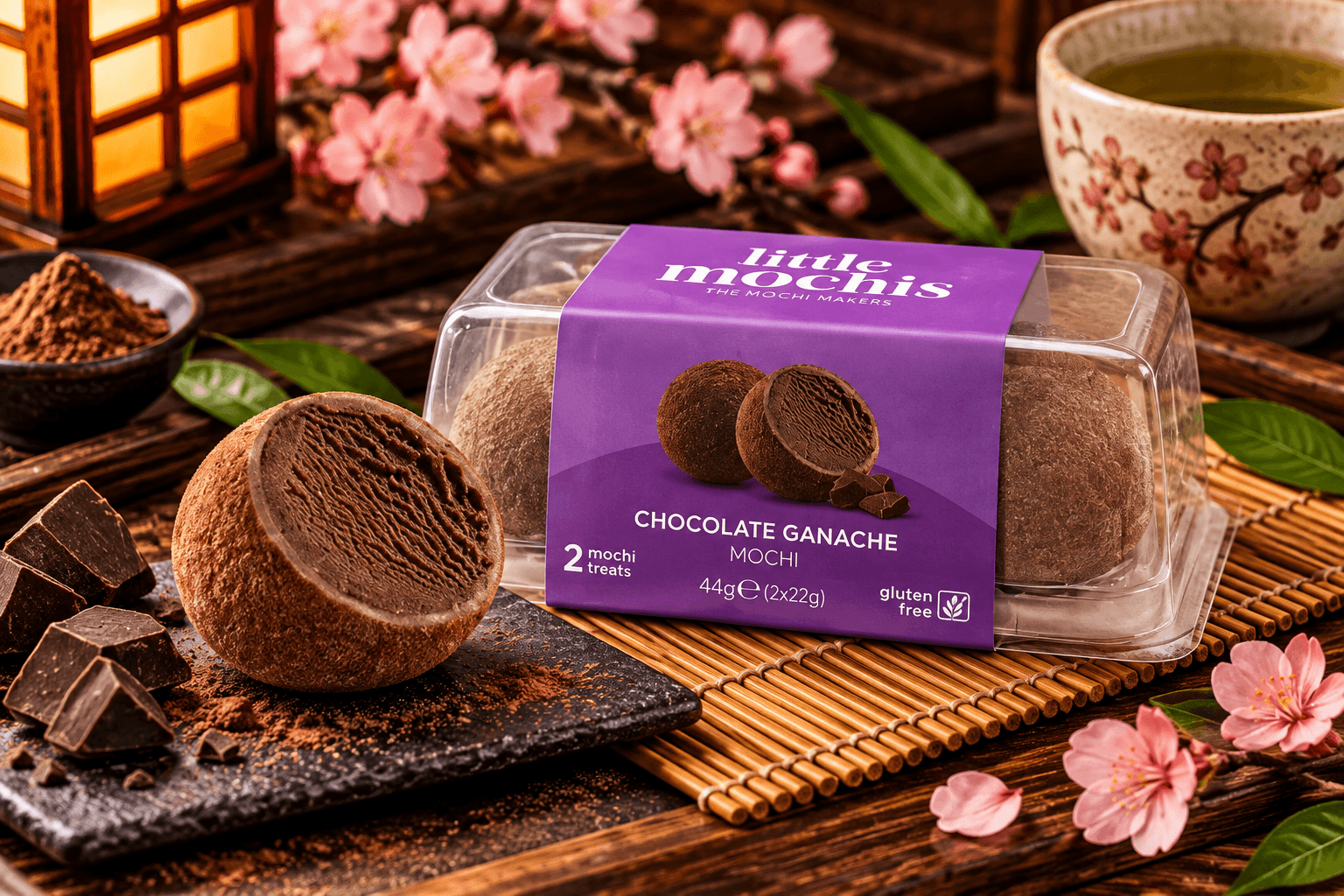 Mochis ganache chocolat - 2 pièces