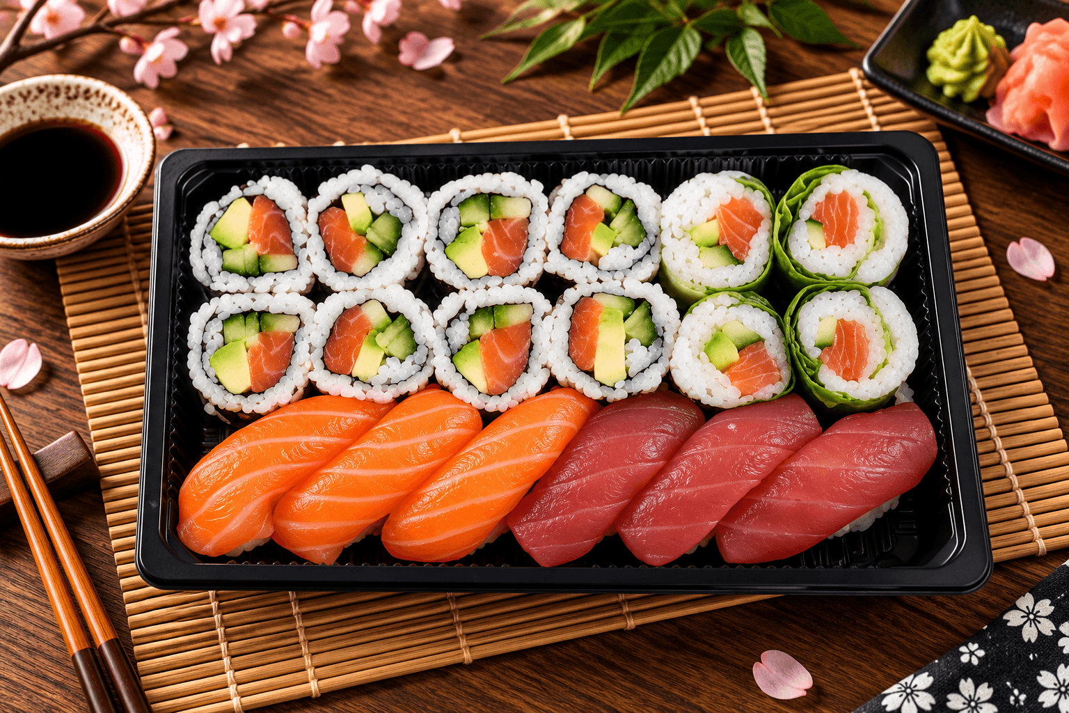 Plateau gourmet thon saumon - 18 pieces